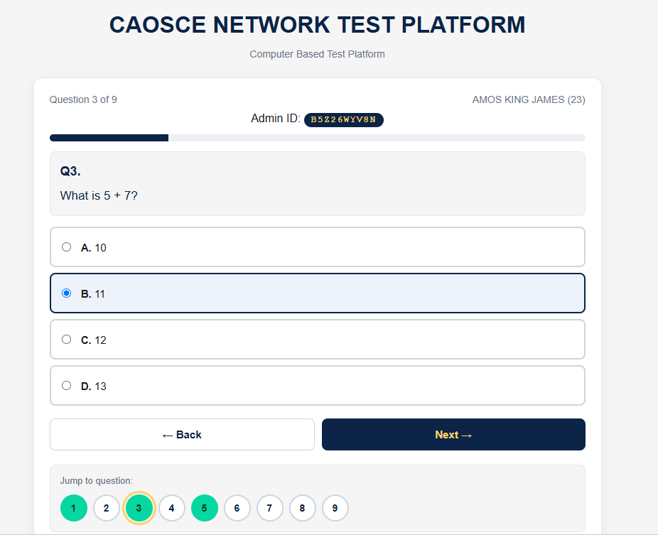 CBT Test Application - Online Exam Platform